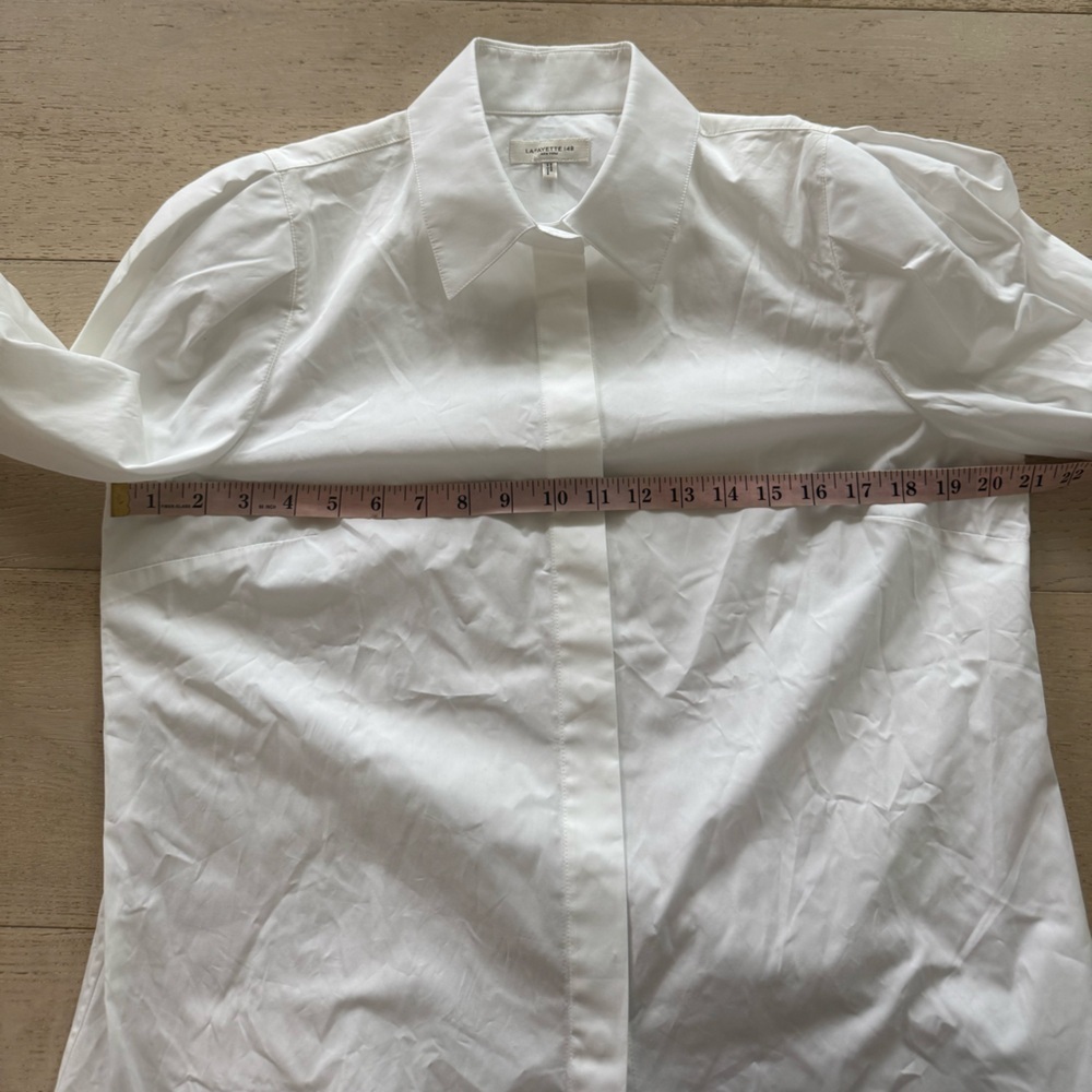 Lafayette 148 New York Womens Kennedy Shirt 12 - Picture 5 of 9